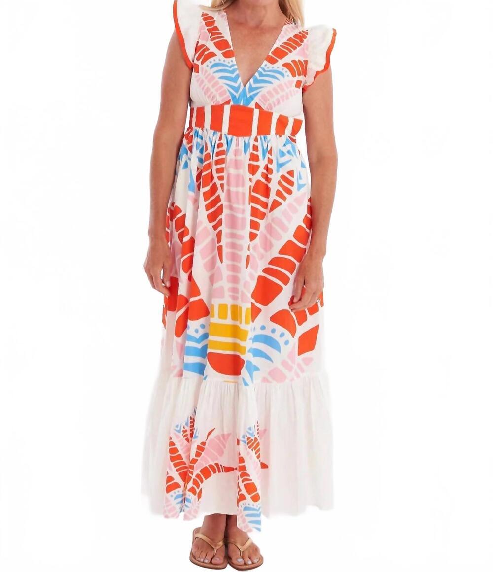 NEW CK BRADLEY henning midi dress in papyrus punch